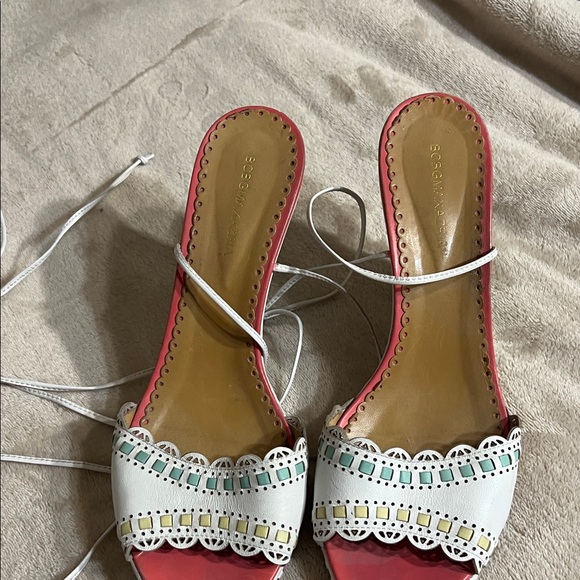 BCBG White and Pink Heels - Picture 2 of 3